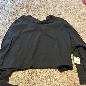 FP Movement by Free People Black Crop Top